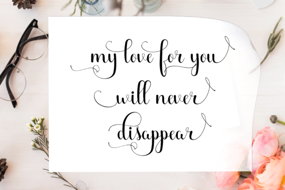 Beauty Maheyrah Font PNG with transparent background - Preview 5