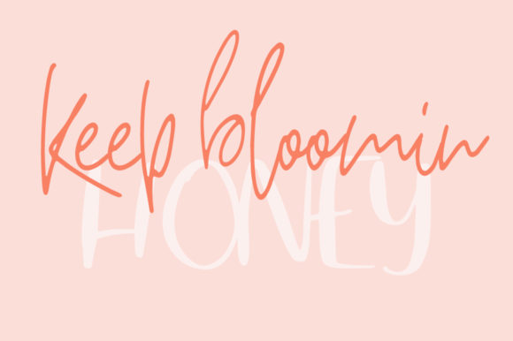 Breathe Slowly Font - Preview 1