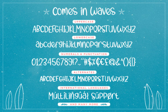 Comes in Waves Font - Preview 4