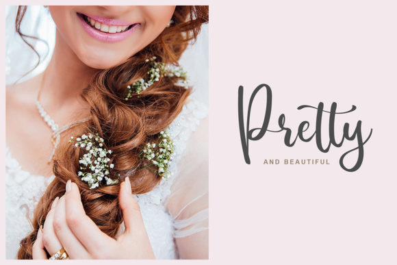 Lovely Blooms Font PNG with transparent background - Preview 2
