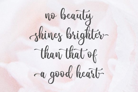 Lovely Blooms Font PNG with transparent background - Preview 3
