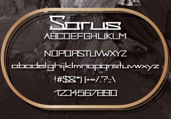 Sarus Font PNG with transparent background - Preview 1