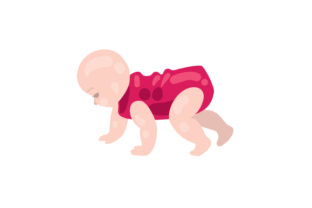 Baby Crawling SVG Cut file by Creative Fabrica Crafts · Creative Fabrica