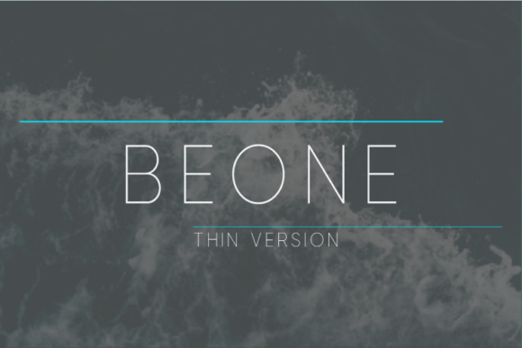 Beone Thin Sans Serif Font By Nan Design