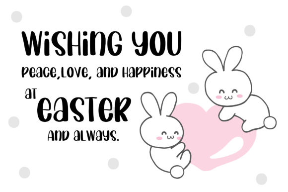 Bunnies Hop Font PNG with transparent background - Preview 1