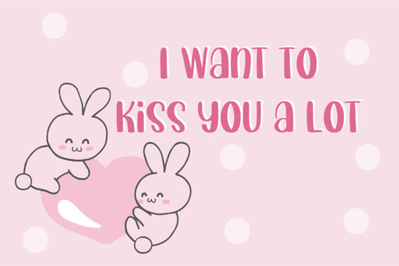 Bunnies Hop Font PNG with transparent background - Preview 3