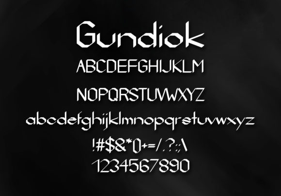 Gundiok Font - Preview 1