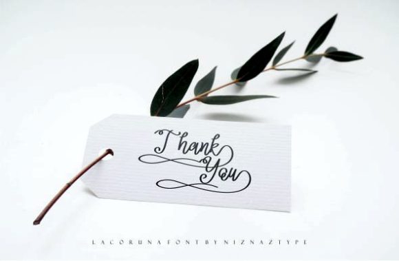Lacoruna Font PNG with transparent background - Preview 3
