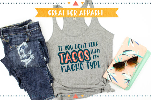 Nacho Type Font PNG with transparent background - Preview 3