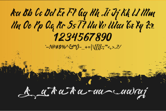 Qaylla Font PNG with transparent background - Preview 3