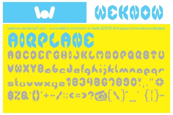 Airplane Font - Preview 1