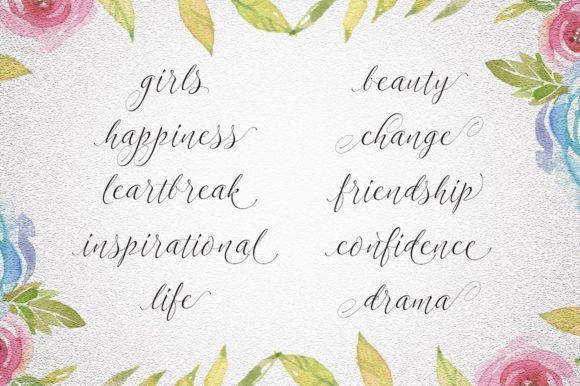 Letuce Font PNG with transparent background - Preview 2