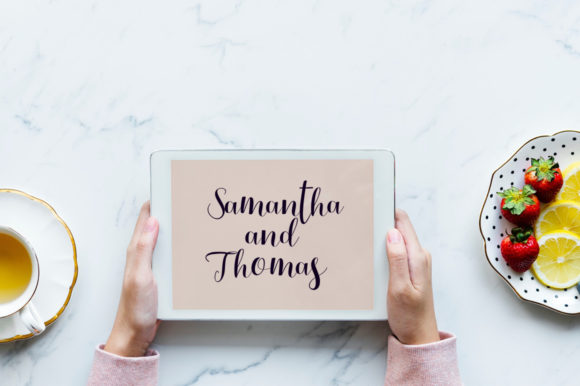 Kamelia Script Font PNG with transparent background - Preview 4