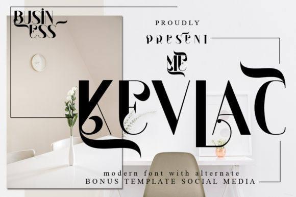 Kevlac Font PNG with transparent background - Preview 1