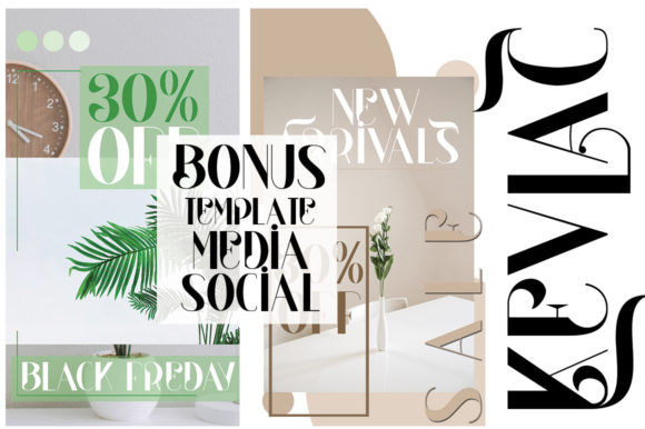 Kevlac Font PNG with transparent background - Preview 2