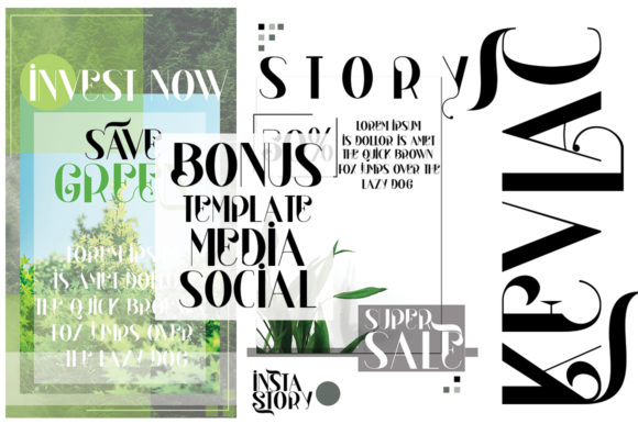 Kevlac Font PNG with transparent background - Preview 4