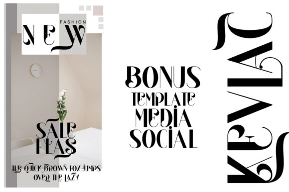 Kevlac Font PNG with transparent background - Preview 5