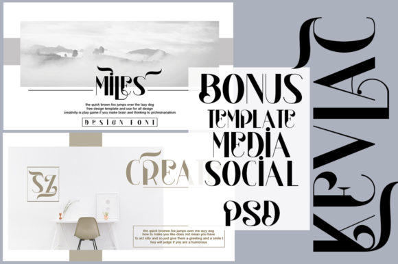 Kevlac Font PNG with transparent background - Preview 6