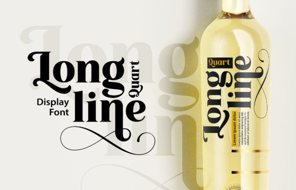 Longline Quartz Font PNG with transparent background - Preview 3