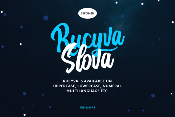 Rucyva Slova Font PNG with transparent background - Preview 3