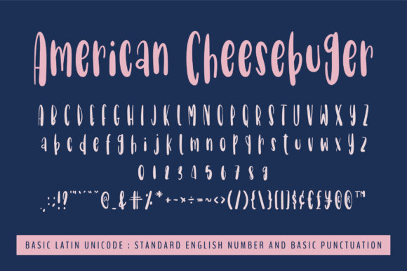 AmericanCheeseburger Font - Preview 5