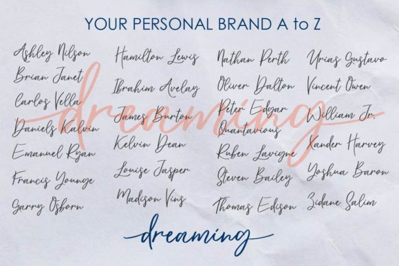 Dreaming Font - Preview 4