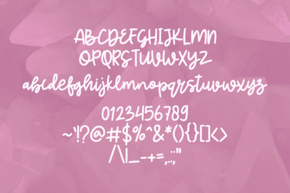 Quartz Font PNG with transparent background - Preview 1