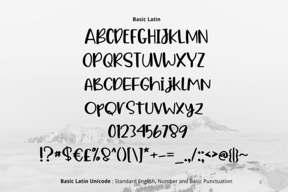 Alpen Snow Font - Preview 1