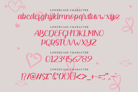 Angela Heart Font - Preview 1