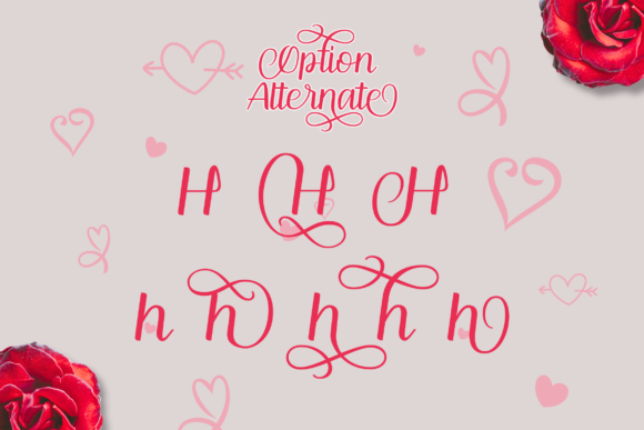 Angela Heart Font - Preview 2