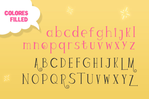 Colores Font PNG with transparent background - Preview 5