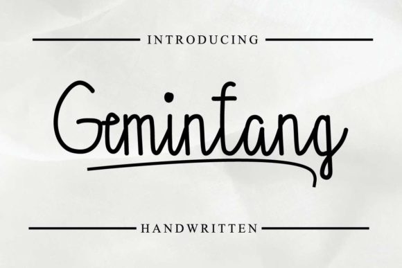 Gemintang Font PNG with transparent background - Preview 1