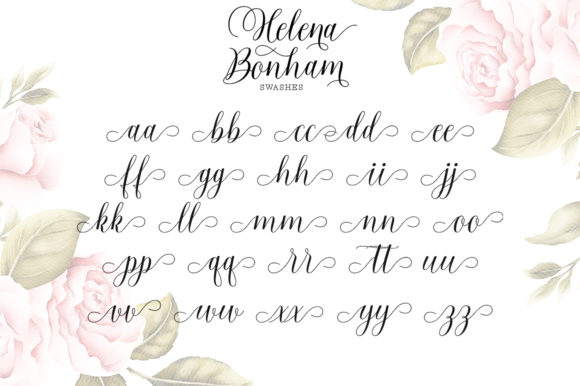 Helena Bonham Font PNG with transparent background - Preview 3