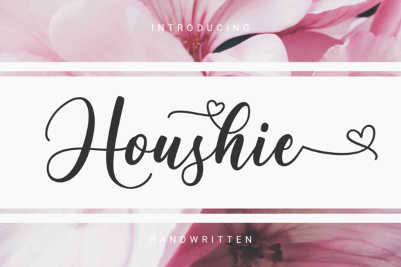 Houshie Script & Handwritten Font By kammaqsum