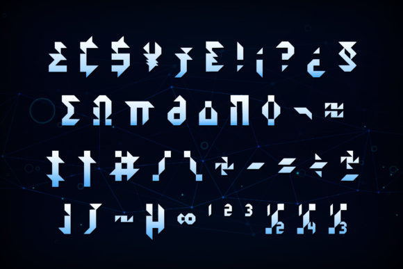 Kids Shape Font PNG with transparent background - Preview 3