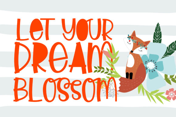 Little Foxie Font PNG with transparent background - Preview 1