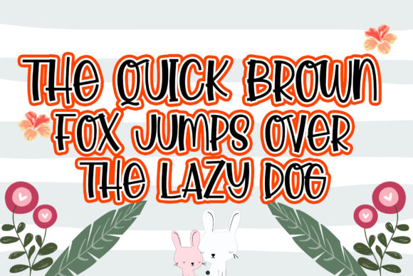 Little Foxie Font PNG with transparent background - Preview 3