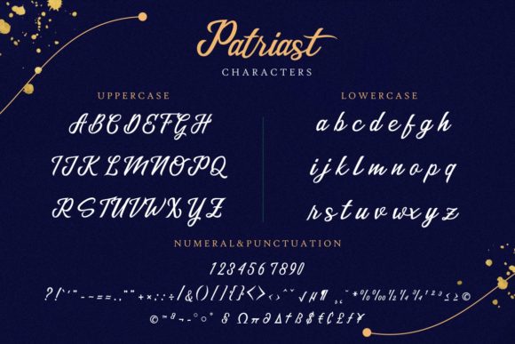 Patriast Font PNG with transparent background - Preview 6