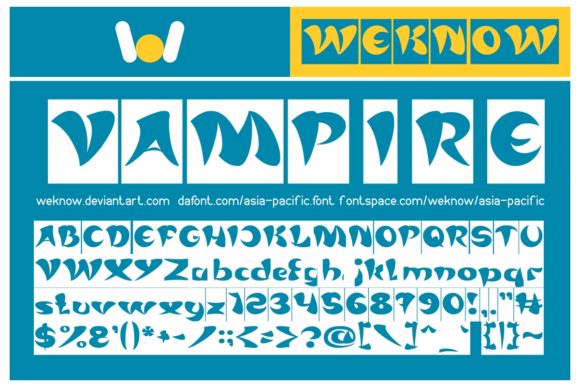 Asia Pacific Font - Preview 1