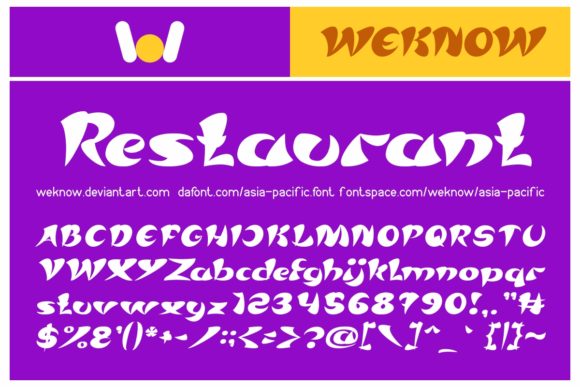 Asia Pacific Font - Preview 2
