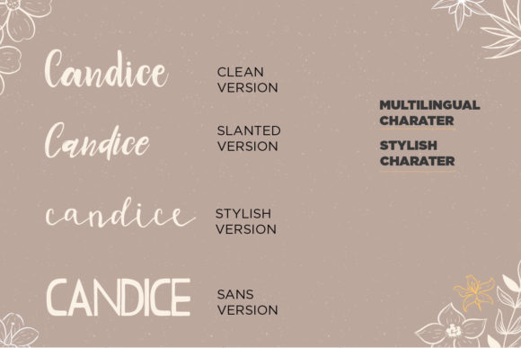 Candice Trio Font - Preview 3