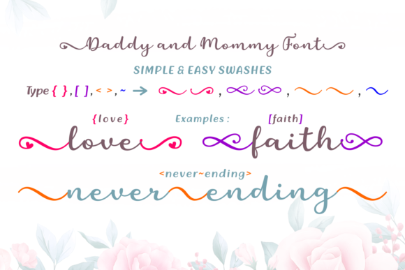 Daddy and Mommy Font - Preview 1
