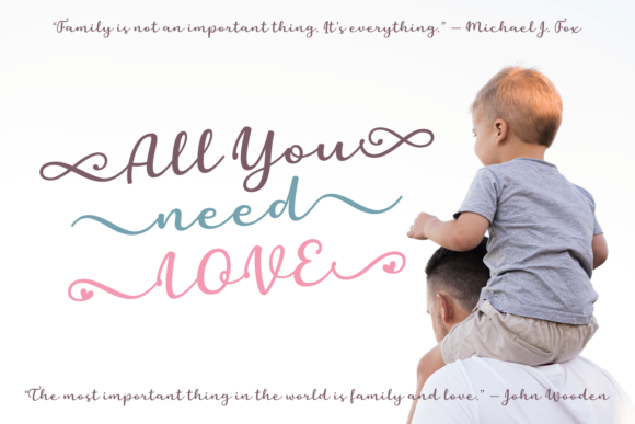 Daddy and Mommy Font - Preview 2