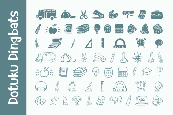 Dotuku Font PNG with transparent background - Preview 1
