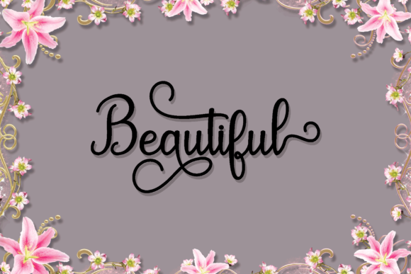 Maulydiya Font PNG with transparent background - Preview 1