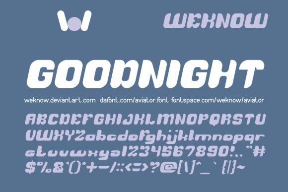 Aviator Font - Preview 3
