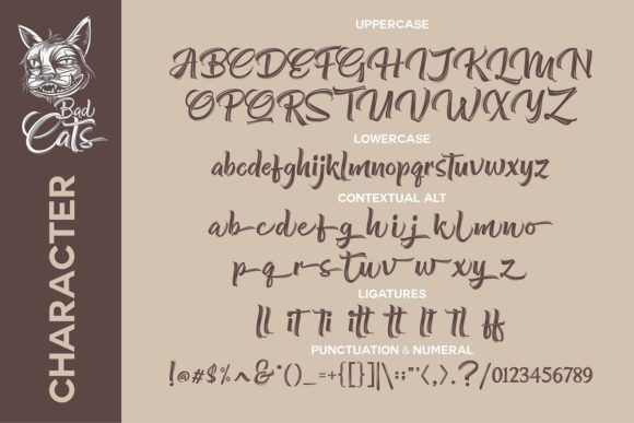 Bad Cats Font - Preview 3
