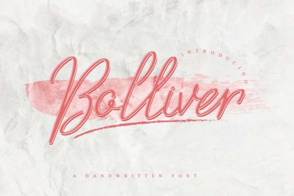 Bolliver Font - Preview 1