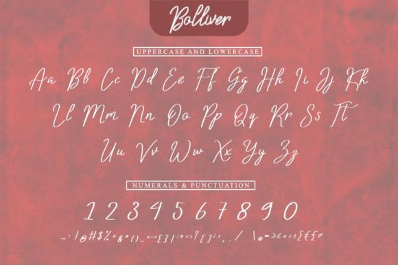 Bolliver Font - Preview 3