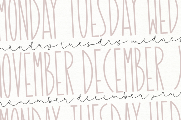 Dandy Dandelions Duo Font - Preview 4